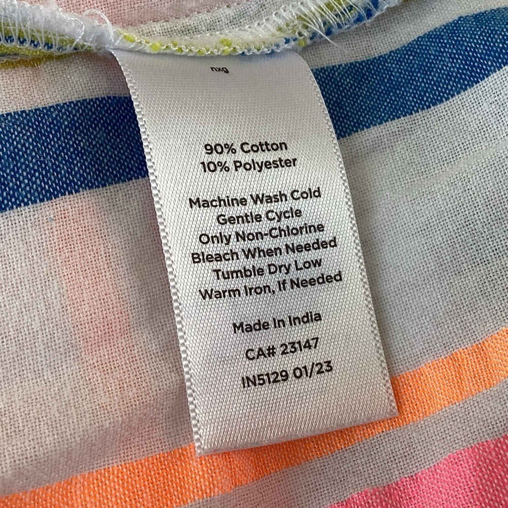 Talbots Plus Soft Lightweight Cotton Sherbet Stri… - image 8